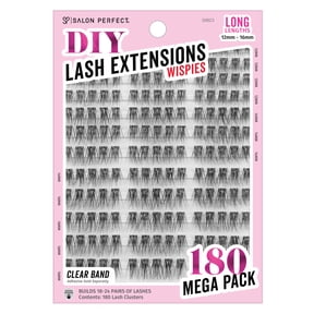 Salon Perfect DIY Lash Extension Long Wispie Clusters 180pc Mega Pack