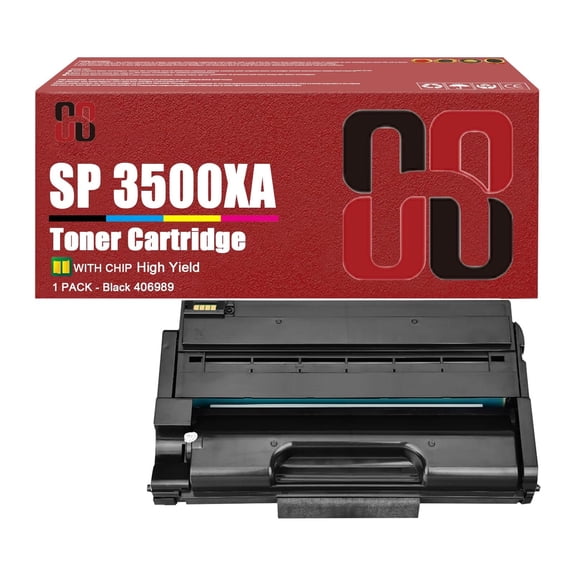 SP 3500XA Toner Cartridges Compatible for Ricoh SP 3500 406989 Toner Cartridge Work for Ricoh SP 3500N 3500SF 3510DN 3510SF Printers (6,400 Pages)