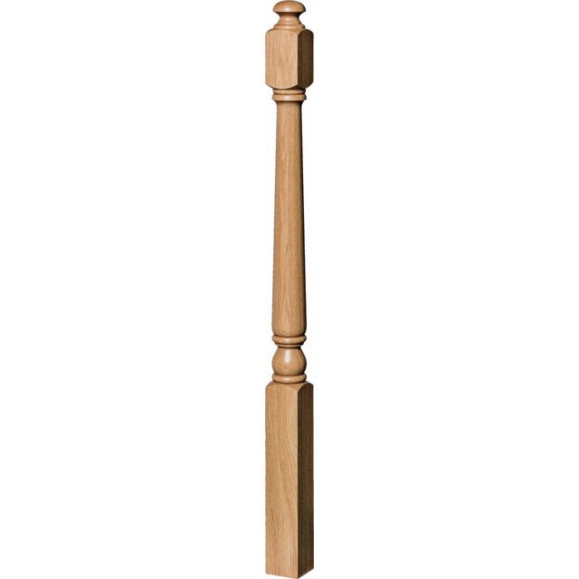 SP4040A Poplar Colonial Starting Newel Post