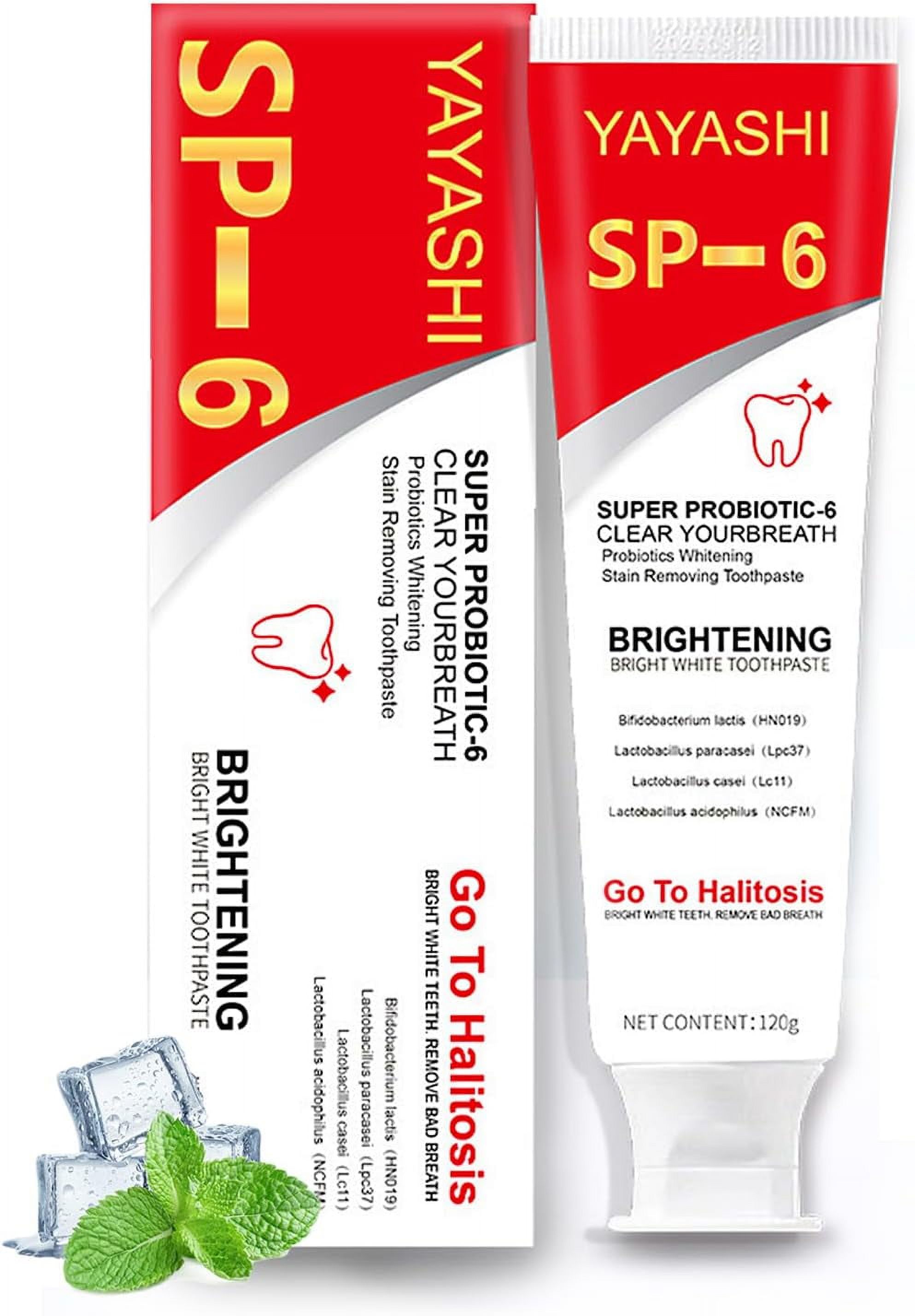 SP6 Ultra whitening Toothpaste, Super sp6 brightening Oral probiotic