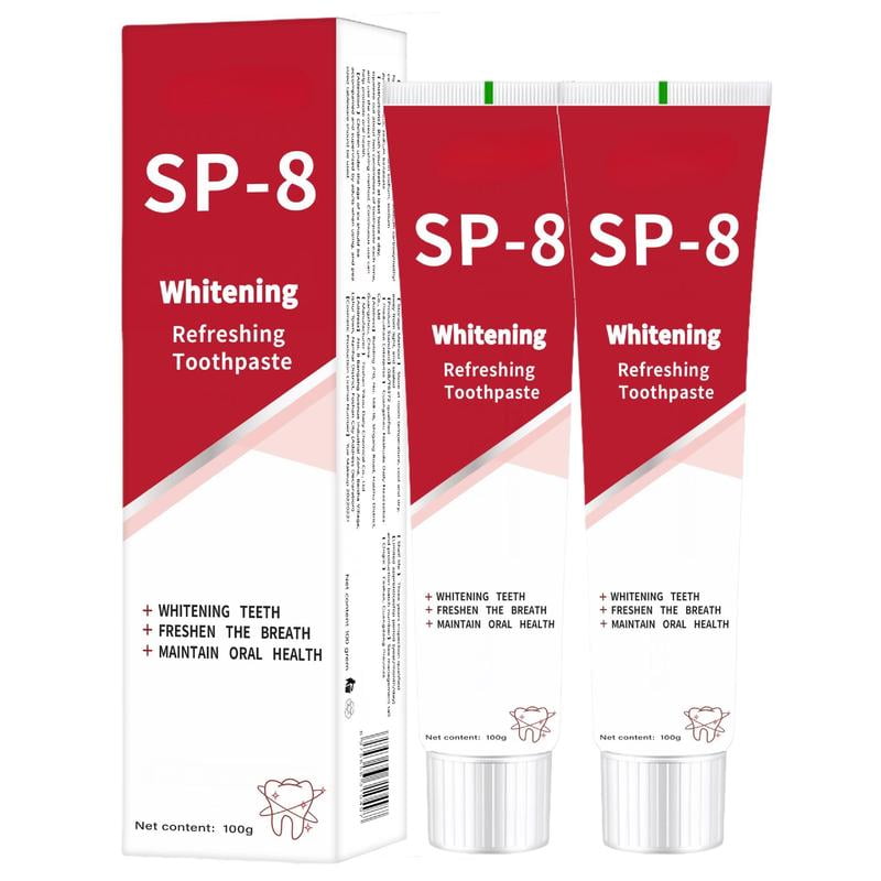 SP-8 Probiotic Bright White Toothpaste Deep Clean Teeth Fresh Breath ...