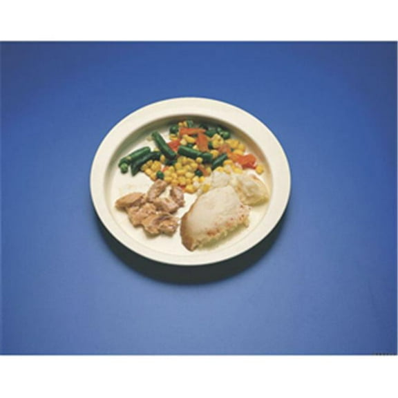 SP Ableware Maddak Round-Up Eating Plate, White (745290001)