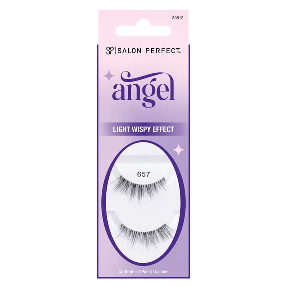 Salon Perfect Angel Persona Natural Fake Lashes False Eyelashes, 657, 1 Pair