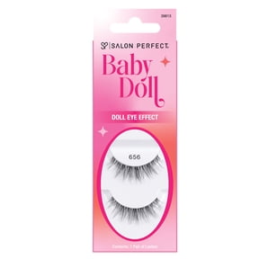Salon Perfect Baby Doll Persona Natural Fake Lashes False Eyelashes, 656, 1 Pair