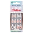 thumbnail image 1 of Salon Perfect Artificial Fake Press On Nails, 474 Modern Nostalgia, Polka Dot Ladybug, Medium Almond, File, Glue and Prep Pad Included, 30 Nails, 1 of 7