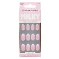 thumbnail image 1 of Salon Perfect Artificial Fake Press On Nails, 451 Milky Pink, Short Squoval, File, Glue and Prep Pad Included, 30 Nails, 1 of 7