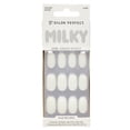 thumbnail image 1 of Salon Perfect Artificial Fake Press On Nails, 450 Milky White, Short Square, File, Glue and Prep Pad Included, 30 Nails, 1 of 7