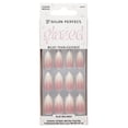 thumbnail image 1 of Salon Perfect Artificial Fake Press On Nails, 442 Glazed, Ombre French, Medium Almond, File, Glue and Prep Pad Included, 30 Nails, 1 of 7