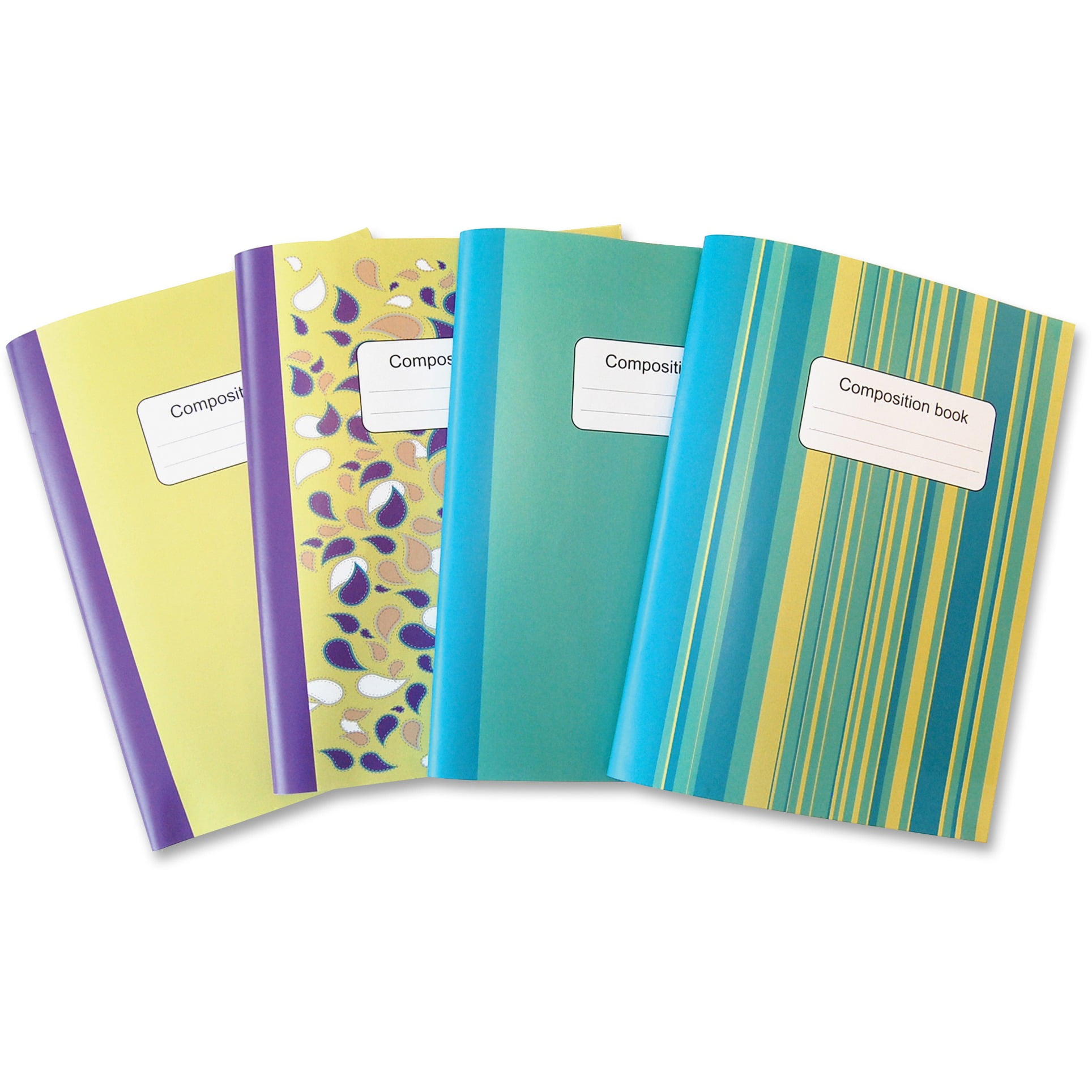SPARCO SP Richards Composition Book, Writing Notebooks & Sketch Books, Assorted Colors, 100 Pages, 4 Count