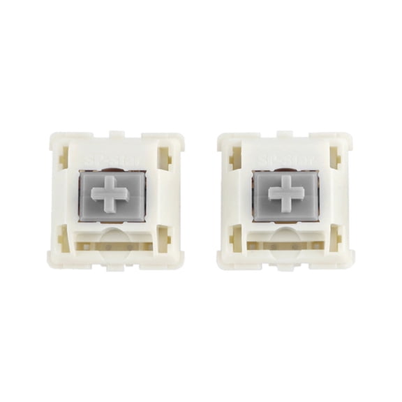 2Pieces SP-STAR 5Pin 67g Gray White Dustproof Linear Shaft for Mechanical Keyboard