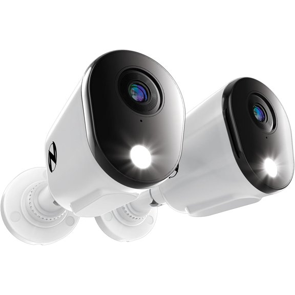 SP Wired 2K Deterrence Add On Ceras with 2-Way Audio - 2 Pack - White