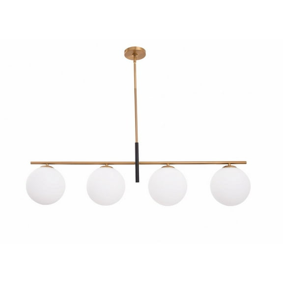 SP104GB Brio Lighting Spark - 4 Light Chandelier-13 Inches Tall and 45.37 Inches Wide