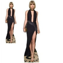 SP12065 Taylor Swift Long Black Dress Cardboard Cutout Standee Standup