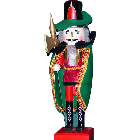 SP12113 Christmas German Nutcracker Doll With Axe Cardboard Cutout