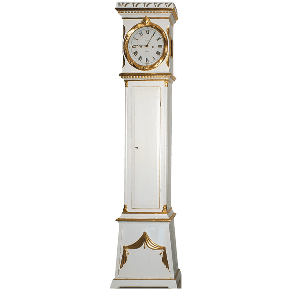 SP12151 Bornholm White Grandfather Clock Cardboard Cutout