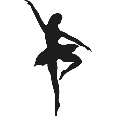 SP12490 Ballerina Dancer Silhouette Nutcracker Cardboard Cutout Standee Standup