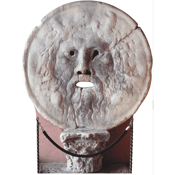 SP12586 Bocca Della Verita Mouth of Truth Marble Mask Rome Italy Cardboard Cutout Standee Standup