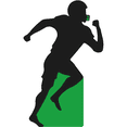 thumbnail image 1 of SP12663 Wide Receiver Running Silhouette Cardboard Cutout Standee Standup, 1 of 1