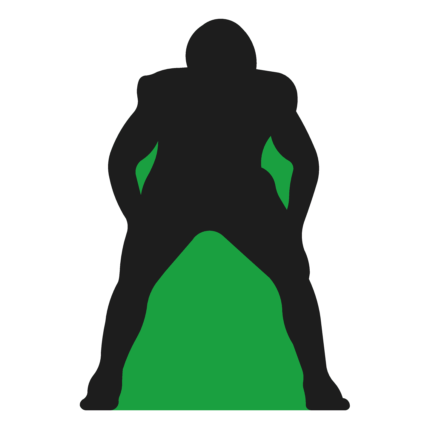 SP12669 Linebacker Football Silhouette Cardboard Cutout Standee Standup ...