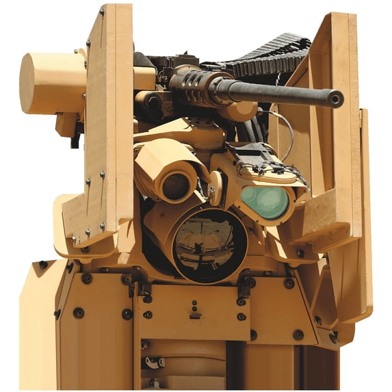 SP12684 Military Mounted Machine Gun Turret Warfare Life Size Cardboard Cutout Standee Standup