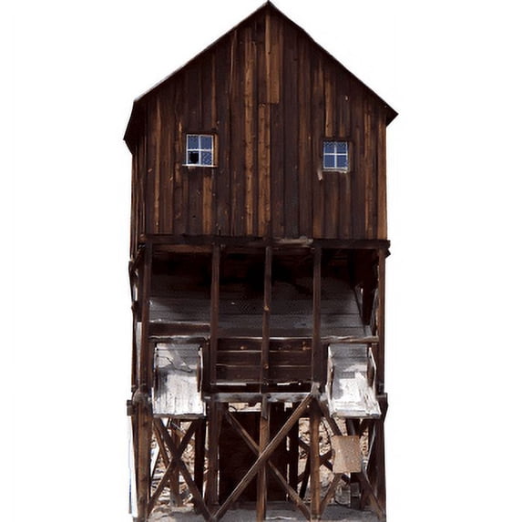 SP12725 Western Rustic 1800s Old Gold Mine Building Cardboard Cutout Standup Standee