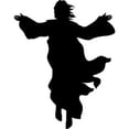 thumbnail image 1 of SP12753 Jesus Ressurrected Flying Floating Silhouette Cardboard Cutout Standup Standee, 1 of 1