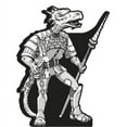 thumbnail image 1 of SP12876 Kobold Dragonborn Dragon Spear DND Armour Armor Chain Fantasy RPG Cardboard Cutout Standup Standee, 1 of 1