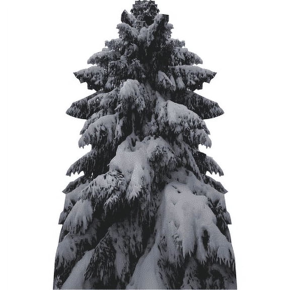 SP12883 Snow Covered Evergreen Tree Winter Cardboard Cutout Standee Standup