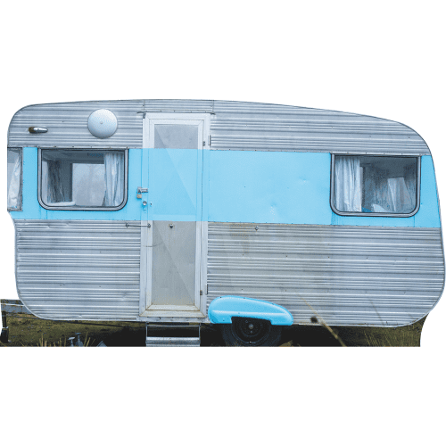 SP13229 RV Camping Camp Trailer Travel Home Cardboard Cutout Standee Standup