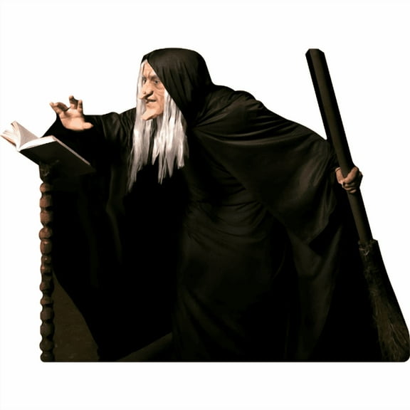 SP13281 Halloween Wicked Witch Casting Hocus Spell Cardboard Cutout Standee Standup