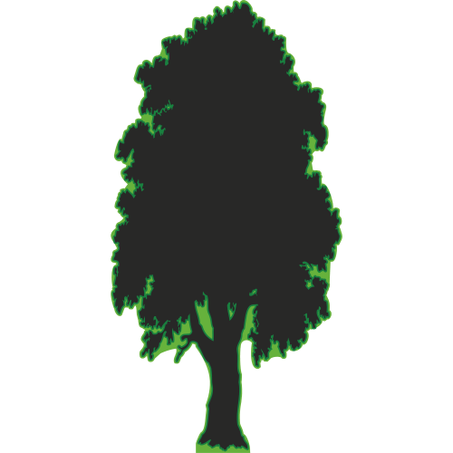 SP13357 Tree Silhouette Cardboard Cutout Standee Standup