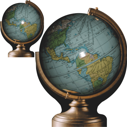 SP13397 World Globe Earth Map Prop Decor Cardboard Cutout Standee Standup