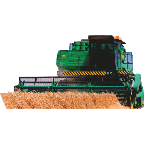 SP13432 Green Farm Wheat Harvester Cardboard Cutout Standee Standup