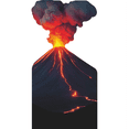 thumbnail image 1 of SP13496 Erupting Volcano Lava Magma Smoke Cardboard Cutout Standee Standup, 1 of 1