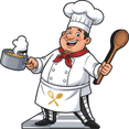 thumbnail image 1 of SP13552 Cartoon Chef Cook Food Cooking Cardboard Cutout Standee Standup, 1 of 1