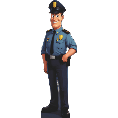 SP13555 New York City Police Officer Cardboard Cutout Standee Standup