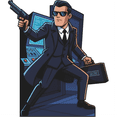 thumbnail image 1 of SP13559 Cartoon Secret Agent Spy Cardboard Cutout Standee Standup, 1 of 1