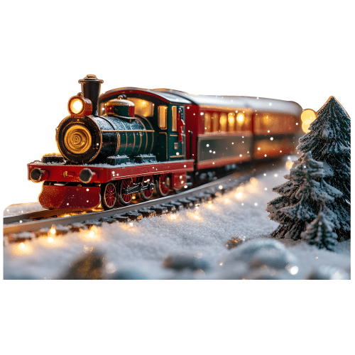 SP13580 Christmas Holiday Toy Train Cardboard Cutout Standee Standup