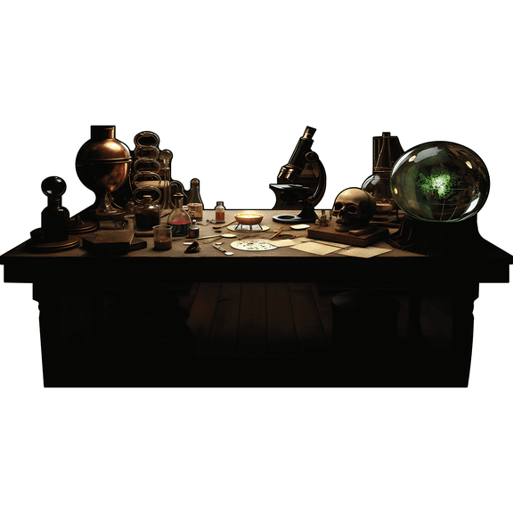 SP13617 Occult Esoteric Victorian Alchemy Science Lab Beaker Vial Chemical Study Prop Cardboard Cutout Standee Standup