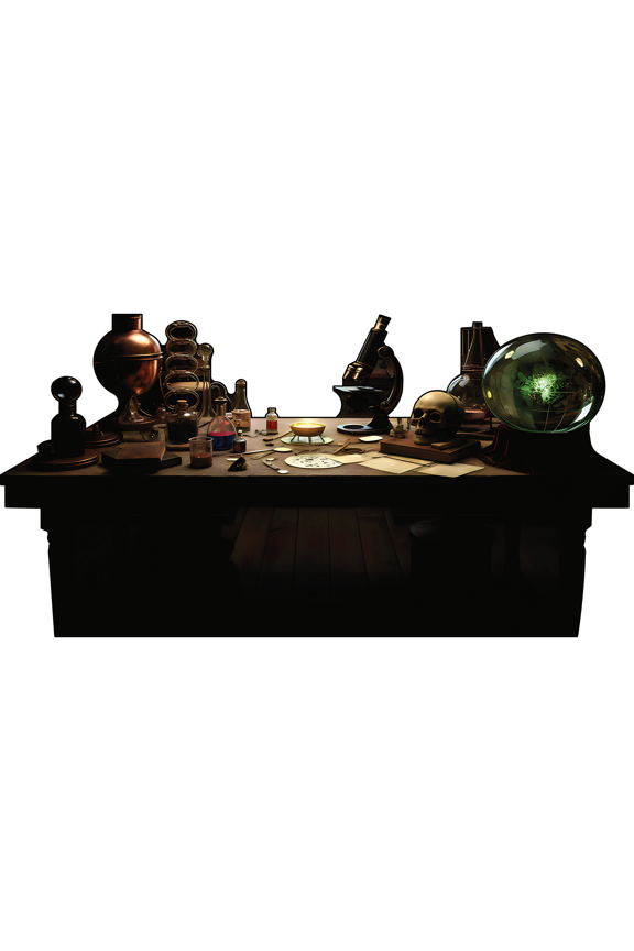 SP13617 Occult Esoteric Victorian Alchemy Science Lab Beaker Vial Chemical Study Prop Cardboard Cutout Standee Standup