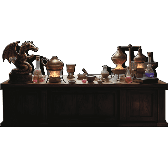 SP13618 Medieval Fantasy Wizard Potion Mix Alchemy Magic Lab Prop Cardboard Cutout Standee Standup