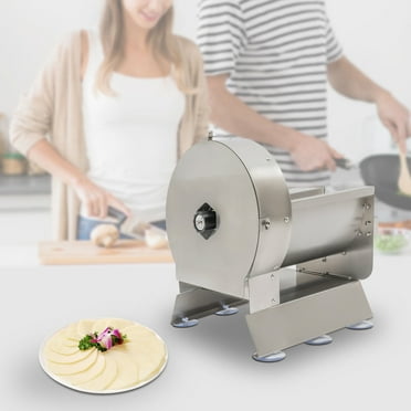 Adjustable Electric & Manual Shredder Commercial Potato Slicer Fruit Vegetable Slicing Machine