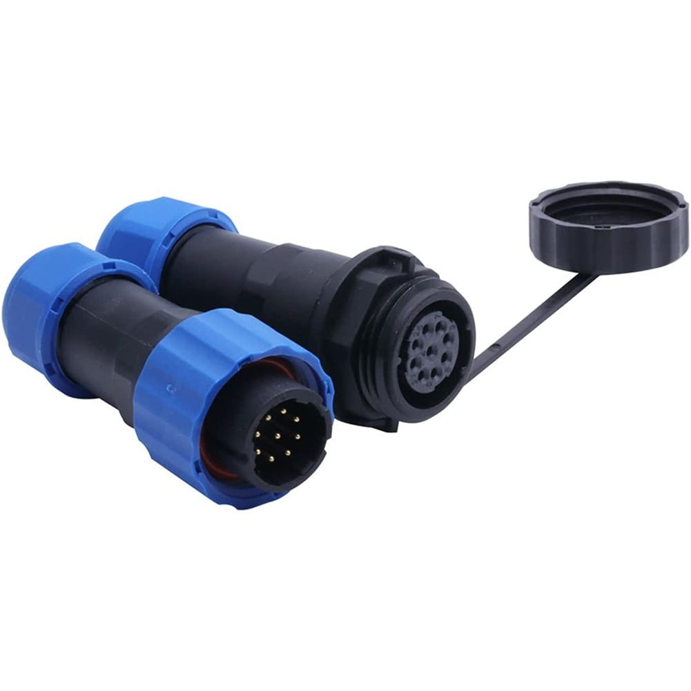 Sp16 Ip68 Waterproof 2,3,4,5,6,7,9 Pin Plug and Socket Inline Connector ...