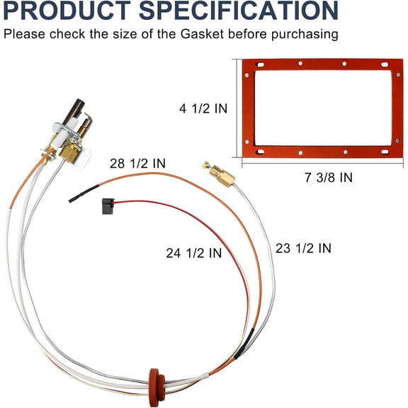 SP20824 Water Pilot Assembly Replacement for Rheem SP20824 SP20754 SP21058 SP21059 SP20800, Fits for Rheem, Ruud and Richmond Water Heaters, with LP Orific