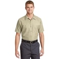 thumbnail image 1 of SP24 Mens Short Sleeve Industrial Work Shirt, Light Tan - Extra Large Regular, 1 of 1
