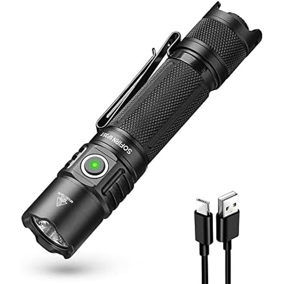 SP35T Tactical Flashlight, 3800 Lumens Super Bright Pocket LED Flashlight Rechargeable with Dual Switch, IPX8 Water Resistance, EDC Flashlight for Camping, Hiking, Emergency$$Tools & Hardware Other