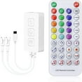 thumbnail image 1 of SP617E Bluetooth Controller 38Key Controller Sync Music Mode Timer for DC12V 5050 RGBWW or RGBW LED Strip Lights Support ios and Android APP, IR remote control, 1 of 8