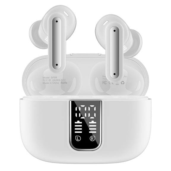 SP99 AI Translation Headset Video Voice Call AI Real-Time Translation Simultaneous Interpretation BT Earphones White