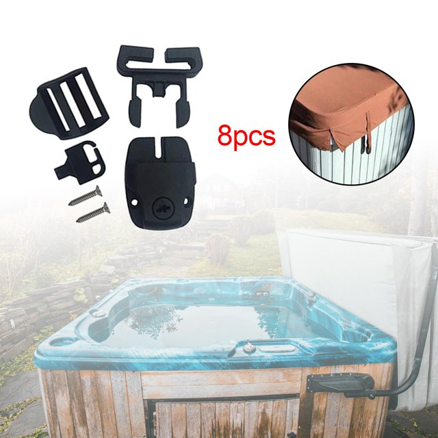 SPA Cover Clips Replacement SPA Tub Cover Clip with Keys and Screws