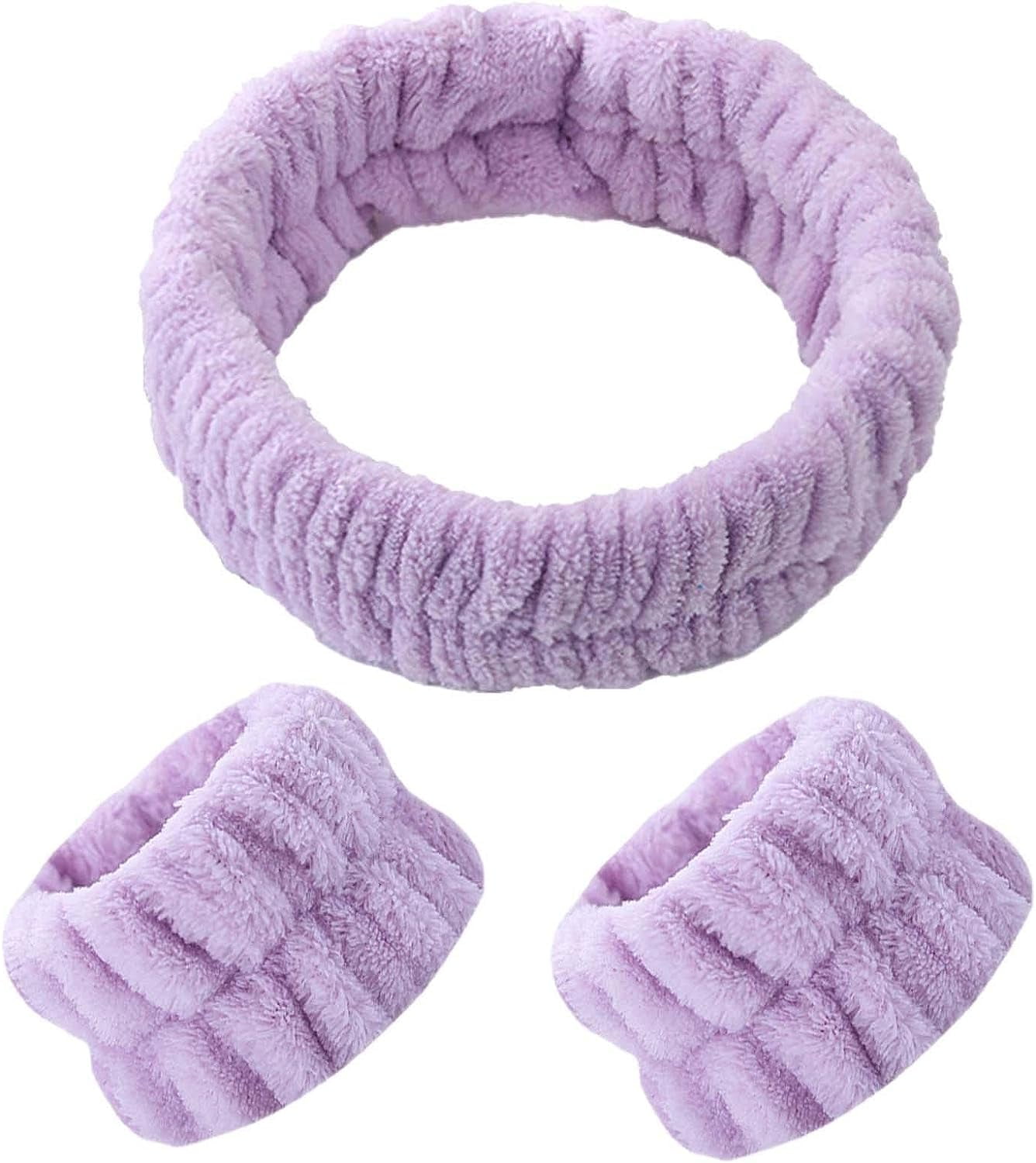 SPA Facial Headband, Face Wash Bands for Wrists, Headband and Wristband